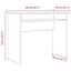 skrivebord 90x50x74 cm konstrueret træ kunsteg