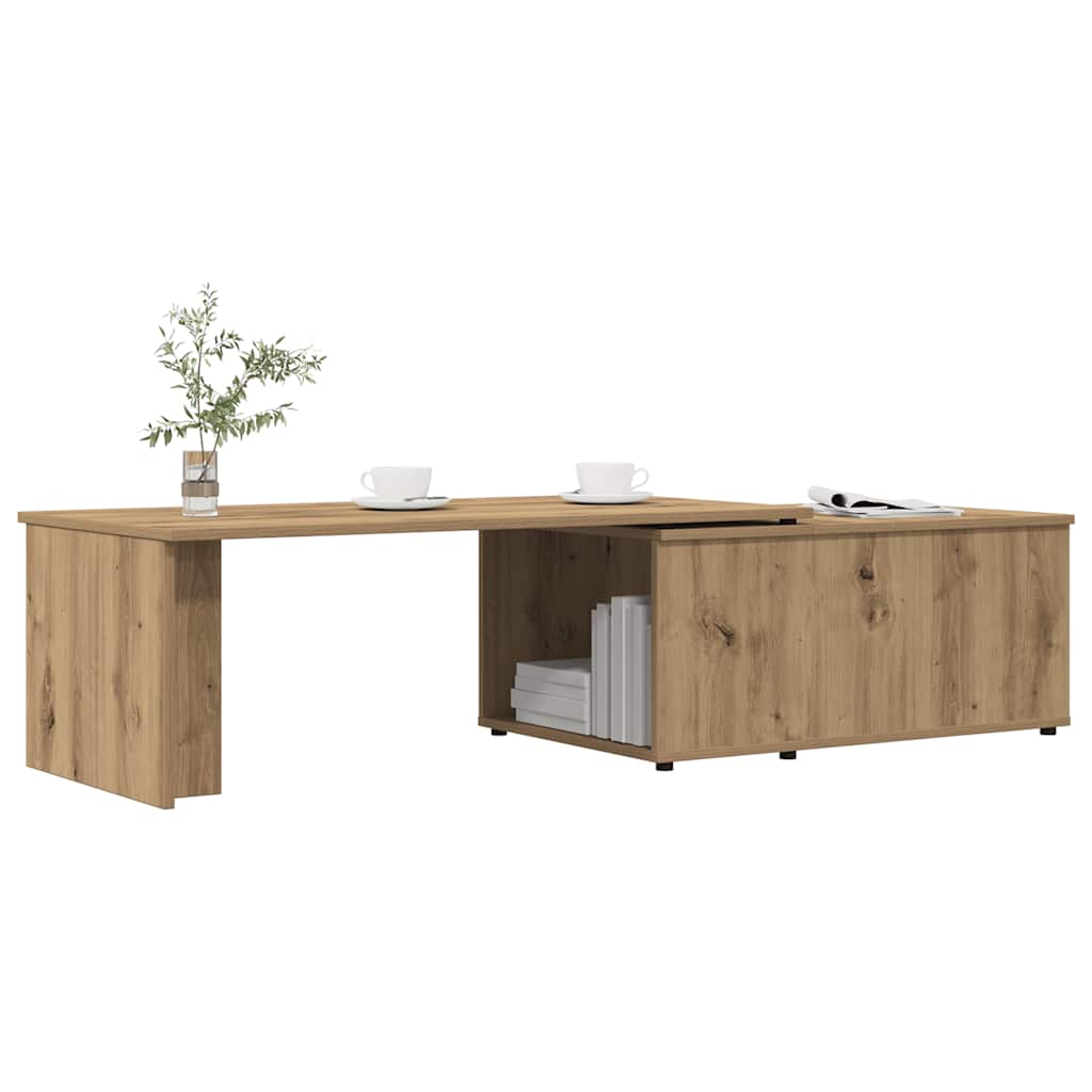 sofabord 150x50x35 cm konstrueret træ kunsteg