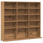 reol 100x23x89,5 cm konstrueret træ kunsteg