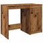 skrivebord 100x50x76 cm konstrueret træ antikt trælook