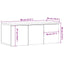tv-skab 80x34x30 cm konstrueret træ antikt træ