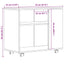 sidebord 70x35x55 cm konstrueret træ antikt træ