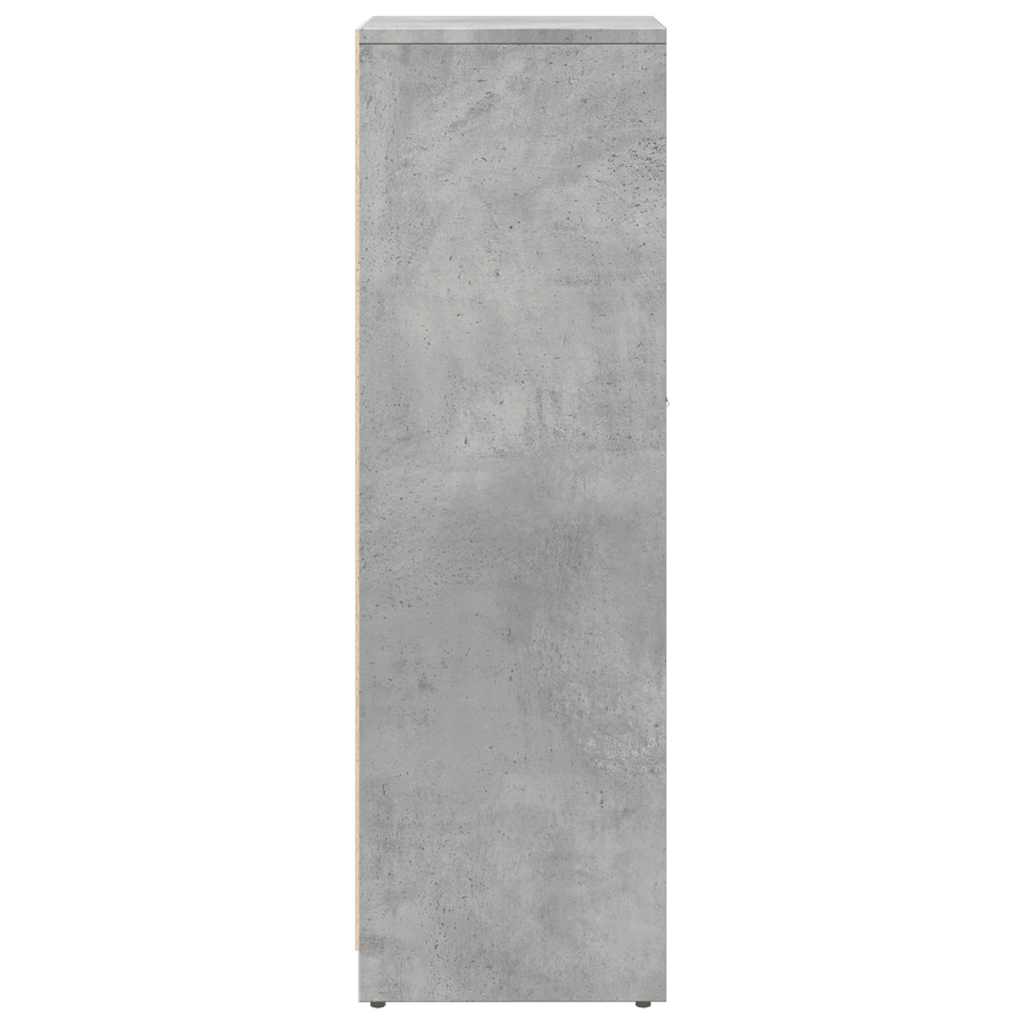 badeværelsesskab 30x30x95 cm konstrueret træ betongrå