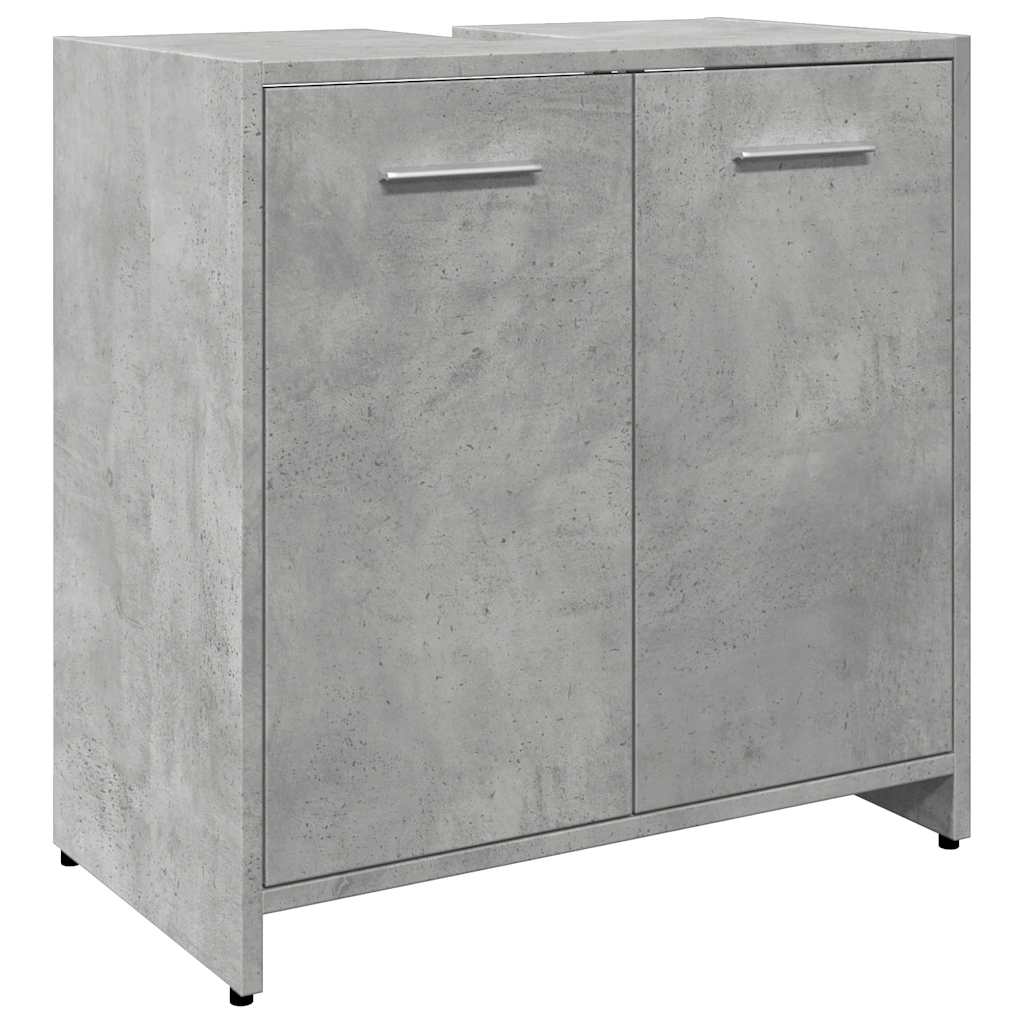 underskab til håndvask 60x33x60 cm konstrueret træ betongrå