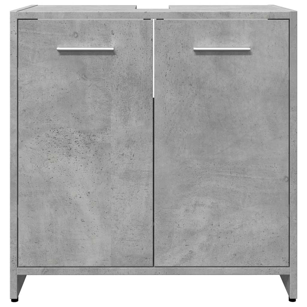 underskab til håndvask 60x33x60 cm konstrueret træ betongrå