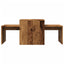 sofabord 100x48x40 cm konstrueret træ antikt træ