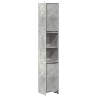badeværelsesskab 30x30x183,5 cm spånplade betongrå
