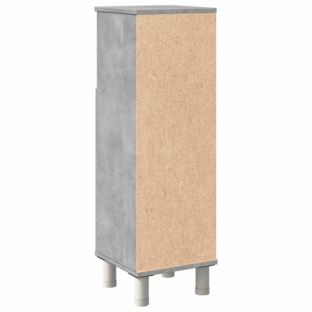 badeværelsesskab 30x30x95 cm konstrueret træ betongrå
