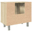badeværelsesskab 60x32x53,5 cm konstrueret træ sonoma-eg