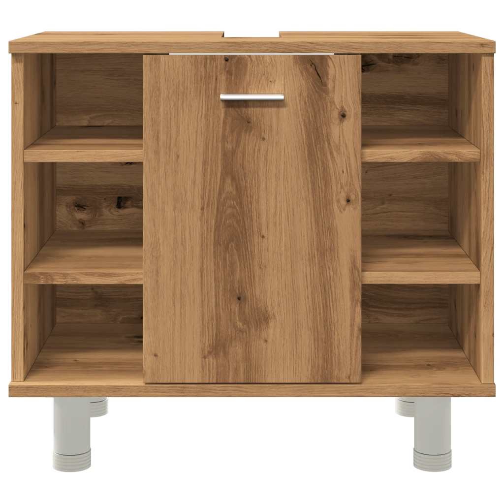 badeværelsesskab 60x32x53,5 cm konstrueret træ kunsteg