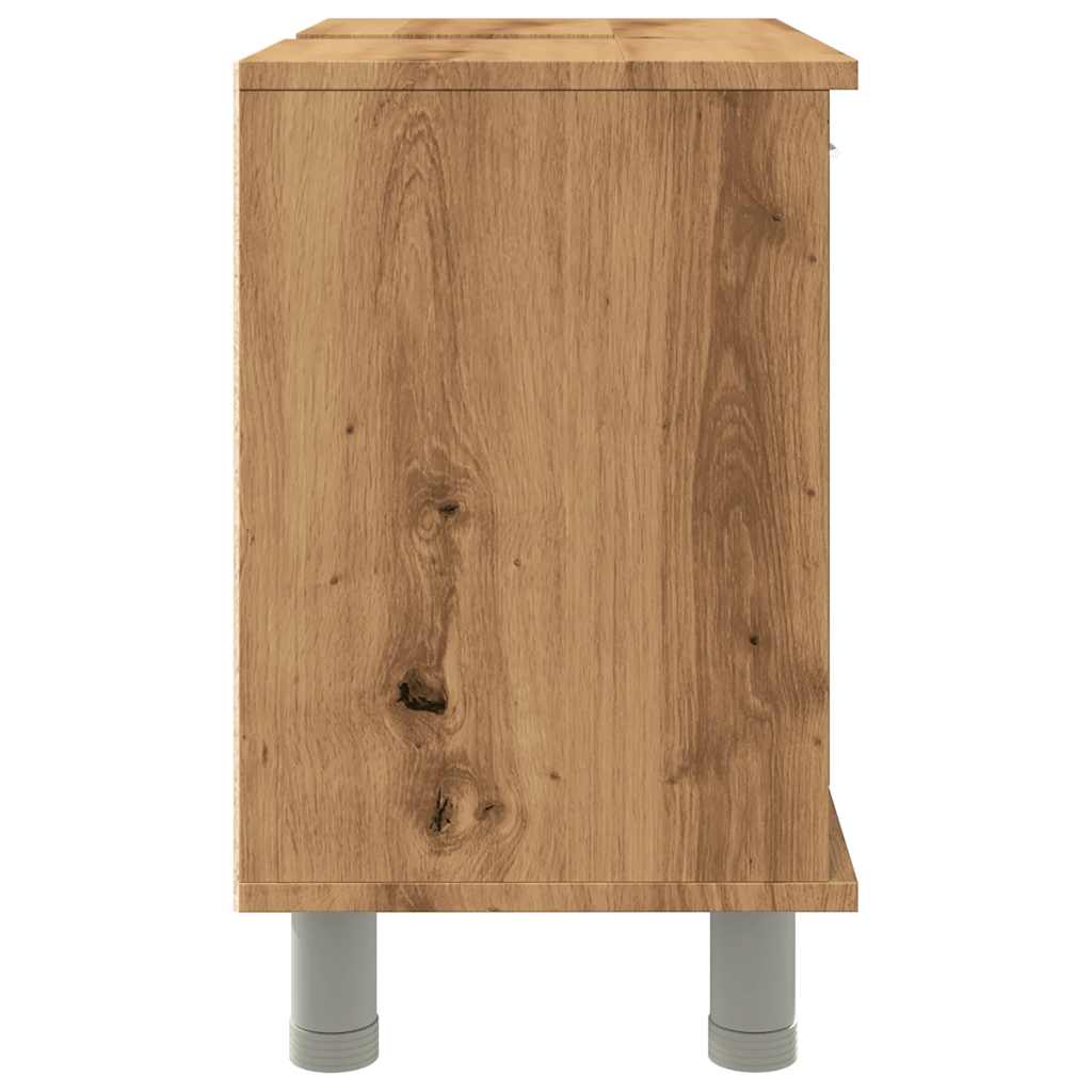 badeværelsesskab 60x32x53,5 cm konstrueret træ kunsteg