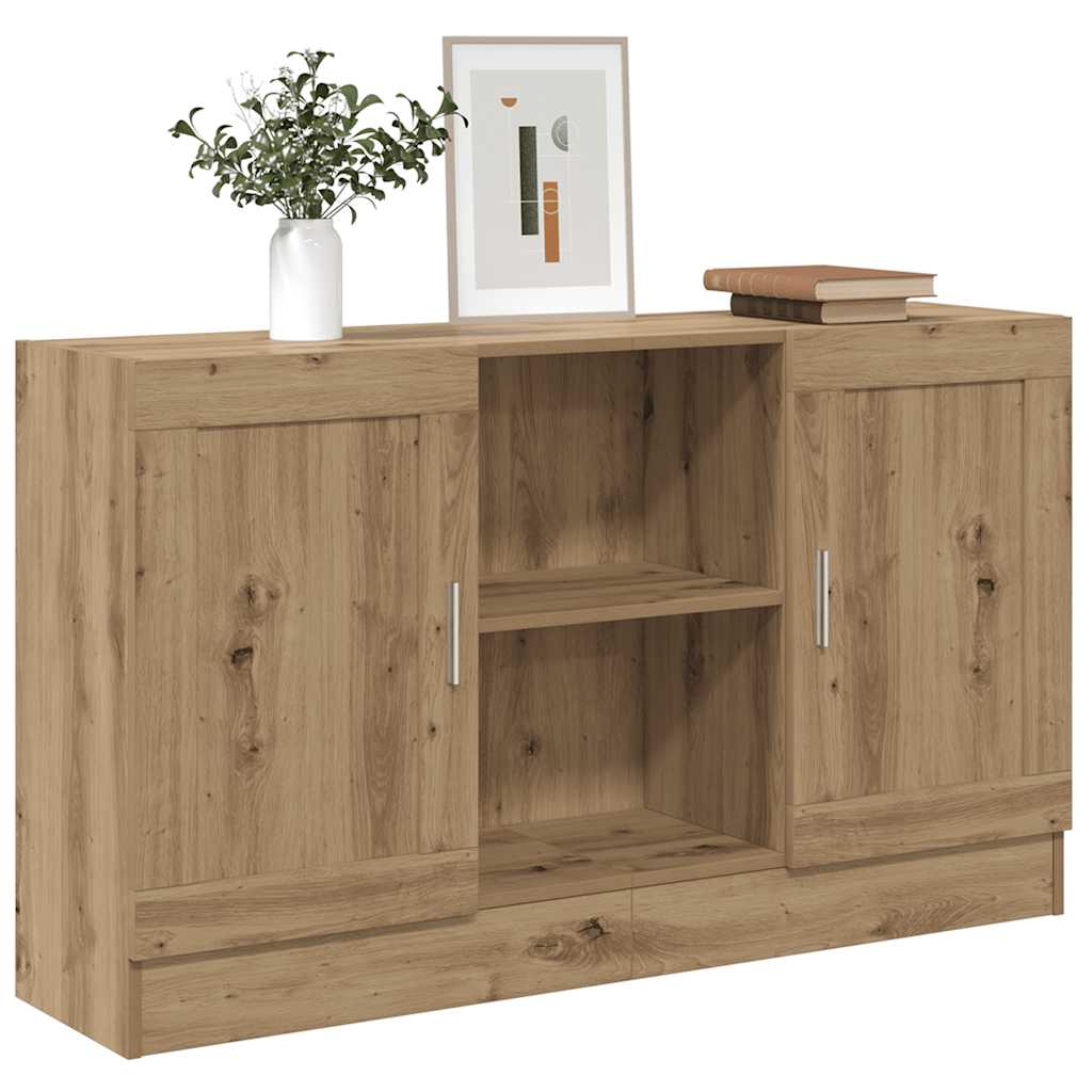skænk 120x30,5x70 cm konstrueret træ kunsteg