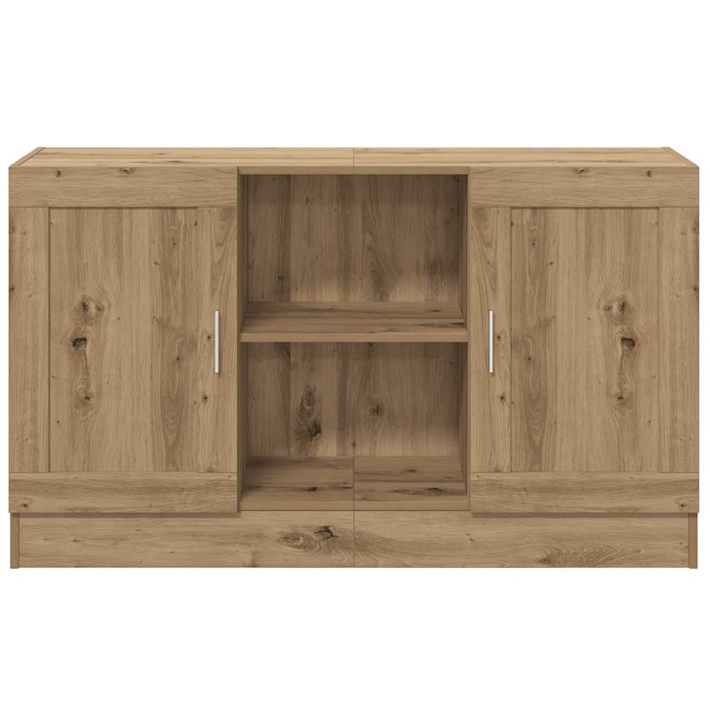 skænk 120x30,5x70 cm konstrueret træ kunsteg