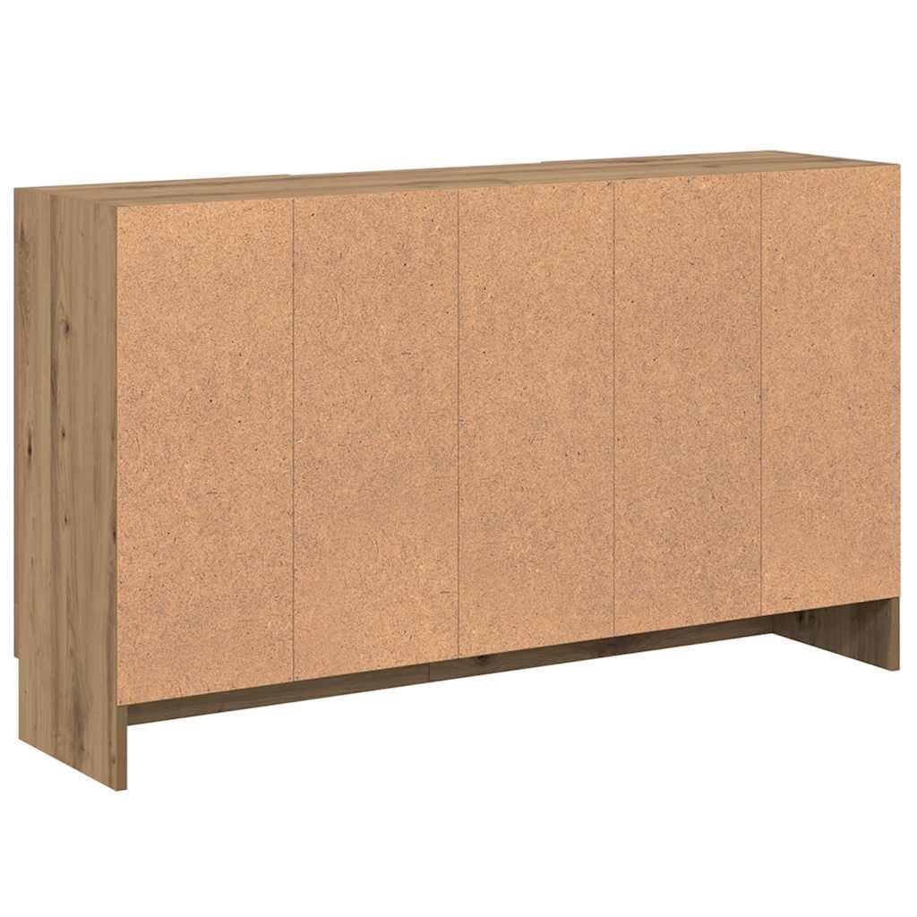 skænk 120x30,5x70 cm konstrueret træ kunsteg