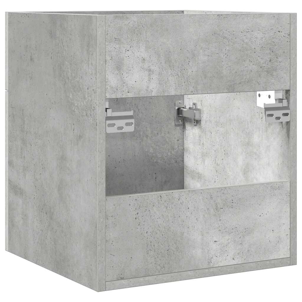 underskab til badeværelse 41x38,5x46cm konstrueret træ betongrå