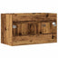 badeværelsesvaskeskab 80x38,5x46 cm konstrueret træ antikt træ