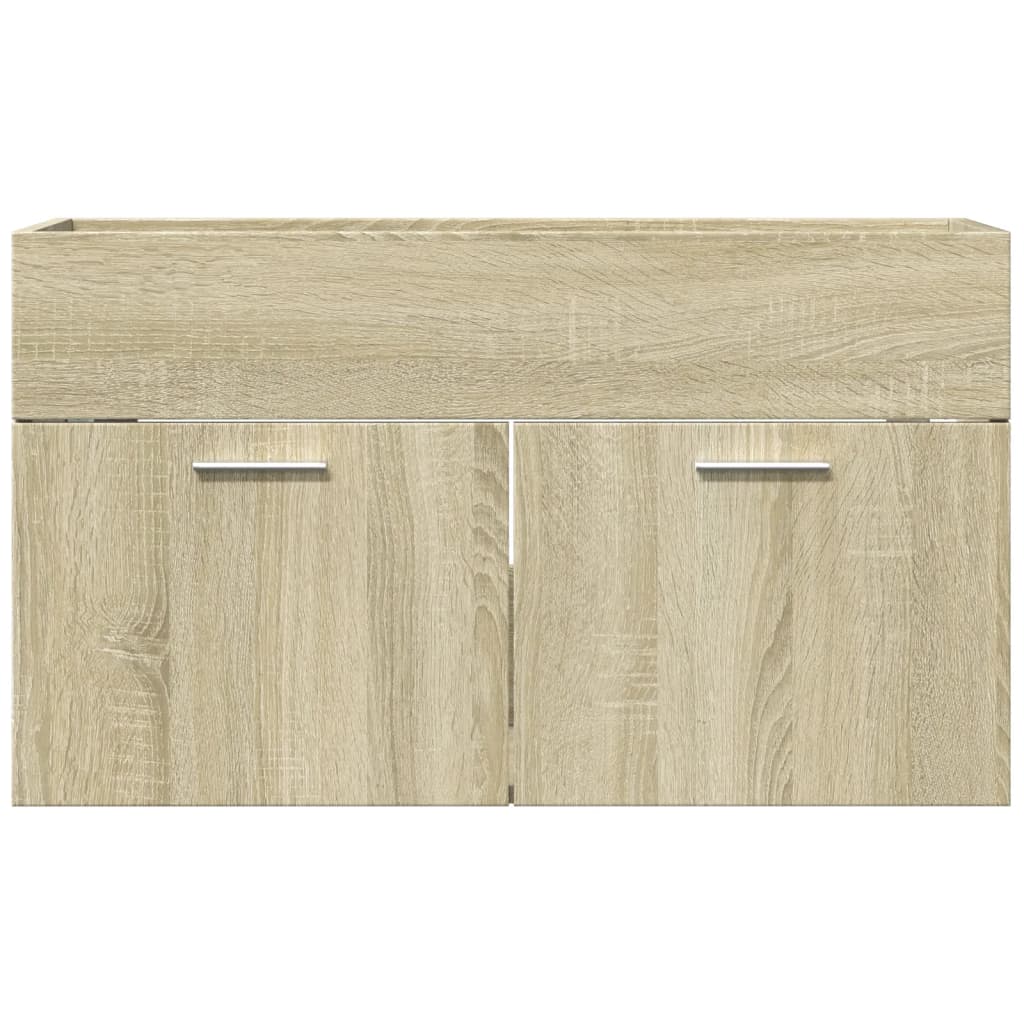 underskab til håndvask 90x38,5x46 cm konstrueret træ sonoma-eg