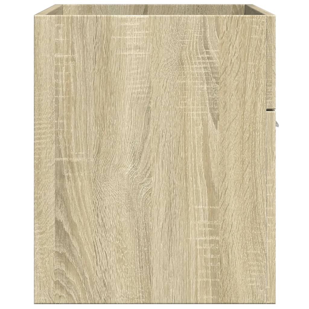 underskab til håndvask 90x38,5x46 cm konstrueret træ sonoma-eg