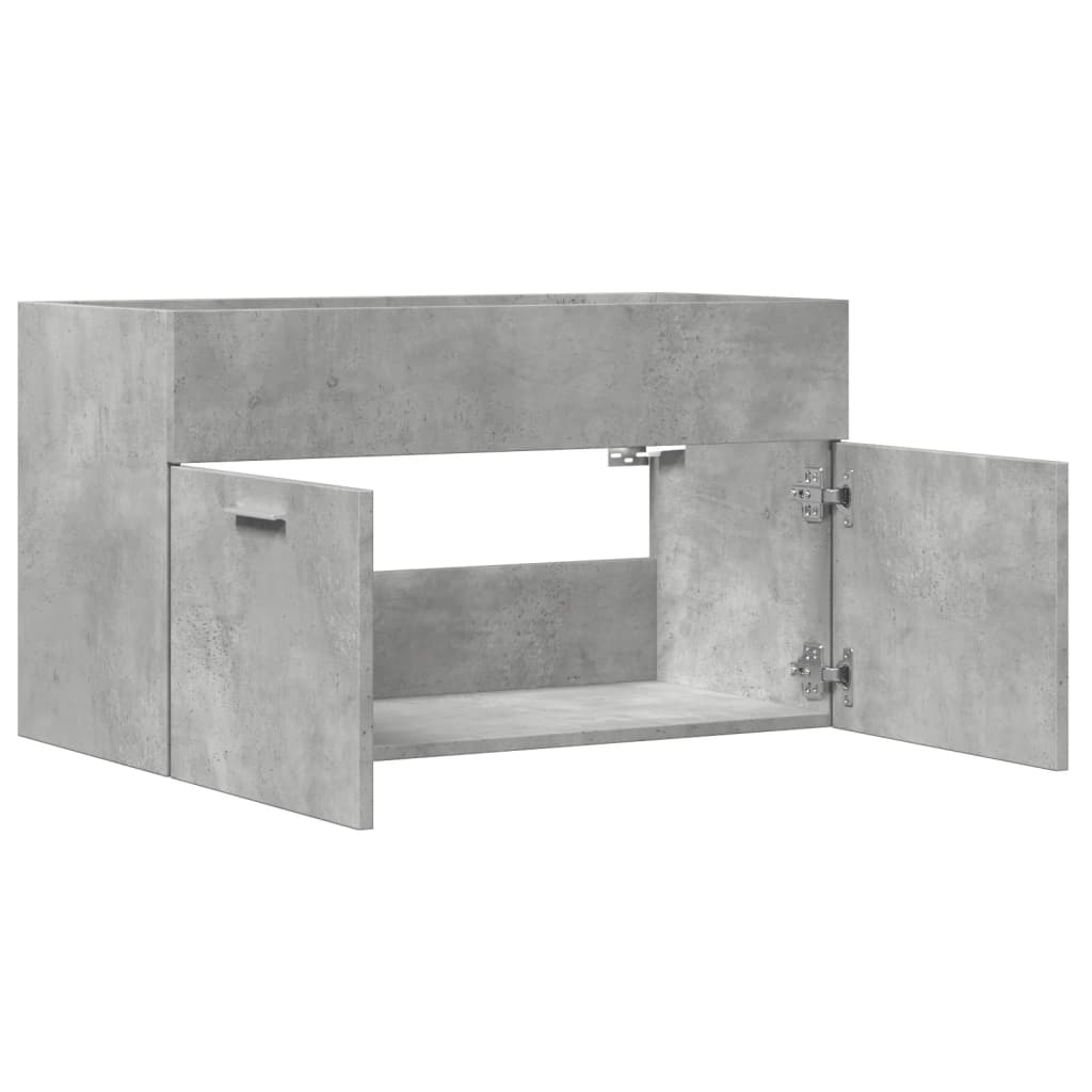underskab til håndvask 90x38,5x46 cm konstrueret træ betongrå