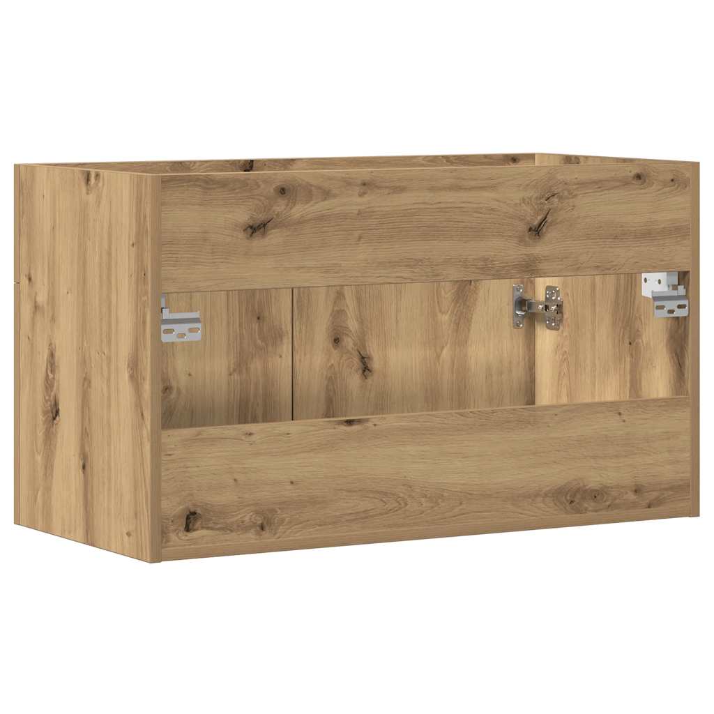 underskab til håndvask 90x38,5x46 cm konstrueret træ kunsteg