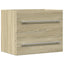 vaskeskab 60x38,5x48 cm konstrueret træ sonoma-eg