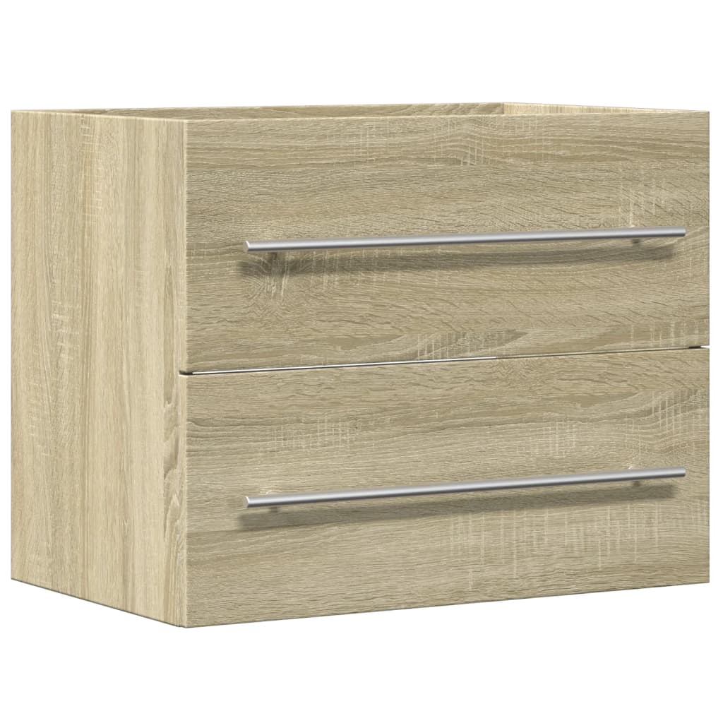 vaskeskab 60x38,5x48 cm konstrueret træ sonoma-eg