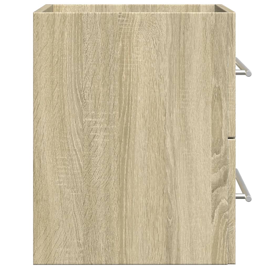 vaskeskab 60x38,5x48 cm konstrueret træ sonoma-eg