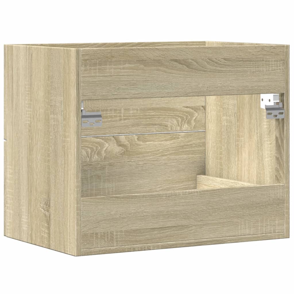 vaskeskab 60x38,5x48 cm konstrueret træ sonoma-eg