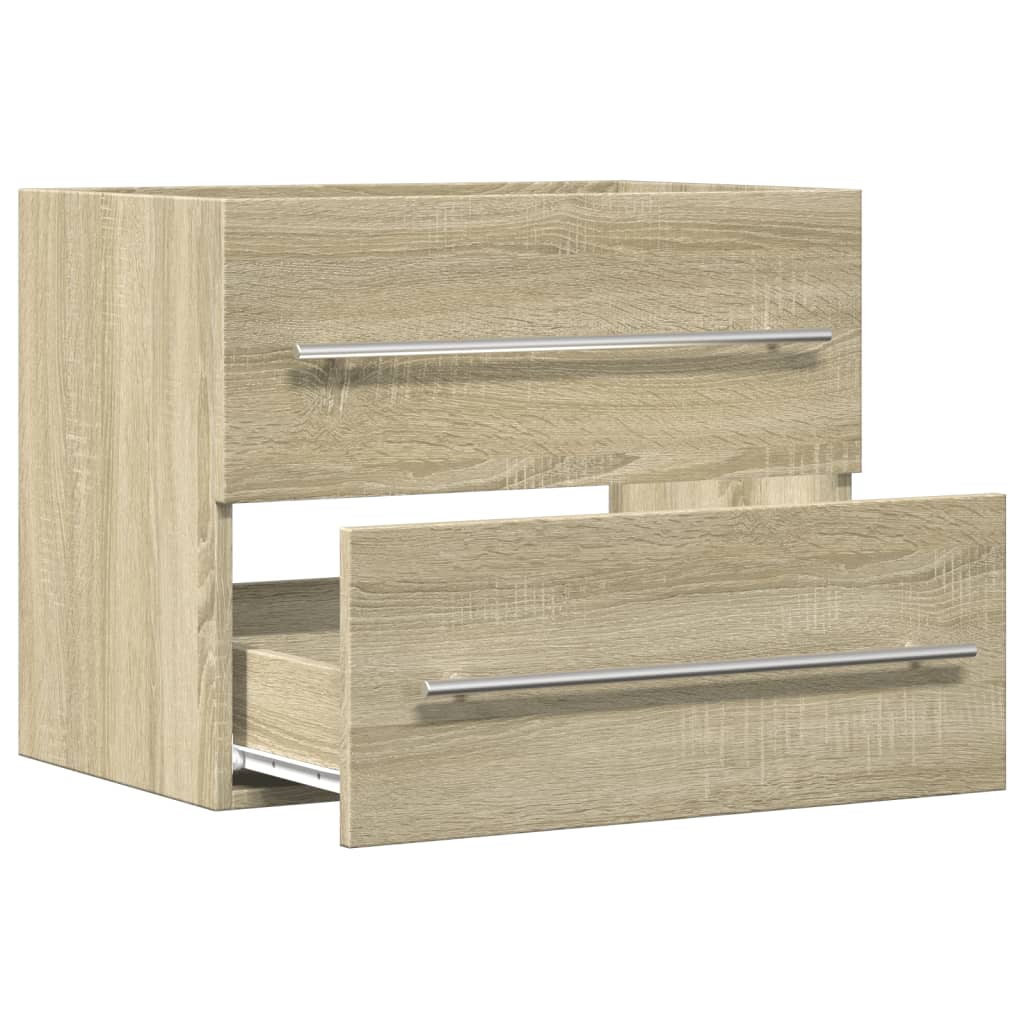 vaskeskab 60x38,5x48 cm konstrueret træ sonoma-eg