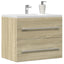 vaskeskab 60x38,5x48 cm konstrueret træ sonoma-eg
