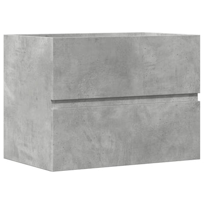badeværelsesskab 60x38,5x45 cm konstrueret træ betongrå