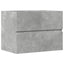 badeværelsesskab 60x38,5x45 cm konstrueret træ betongrå