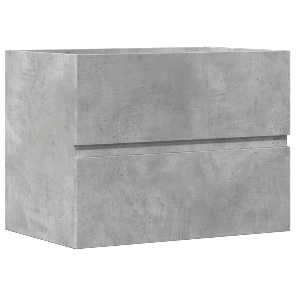badeværelsesskab 60x38,5x45 cm konstrueret træ betongrå