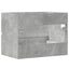 badeværelsesskab 60x38,5x45 cm konstrueret træ betongrå