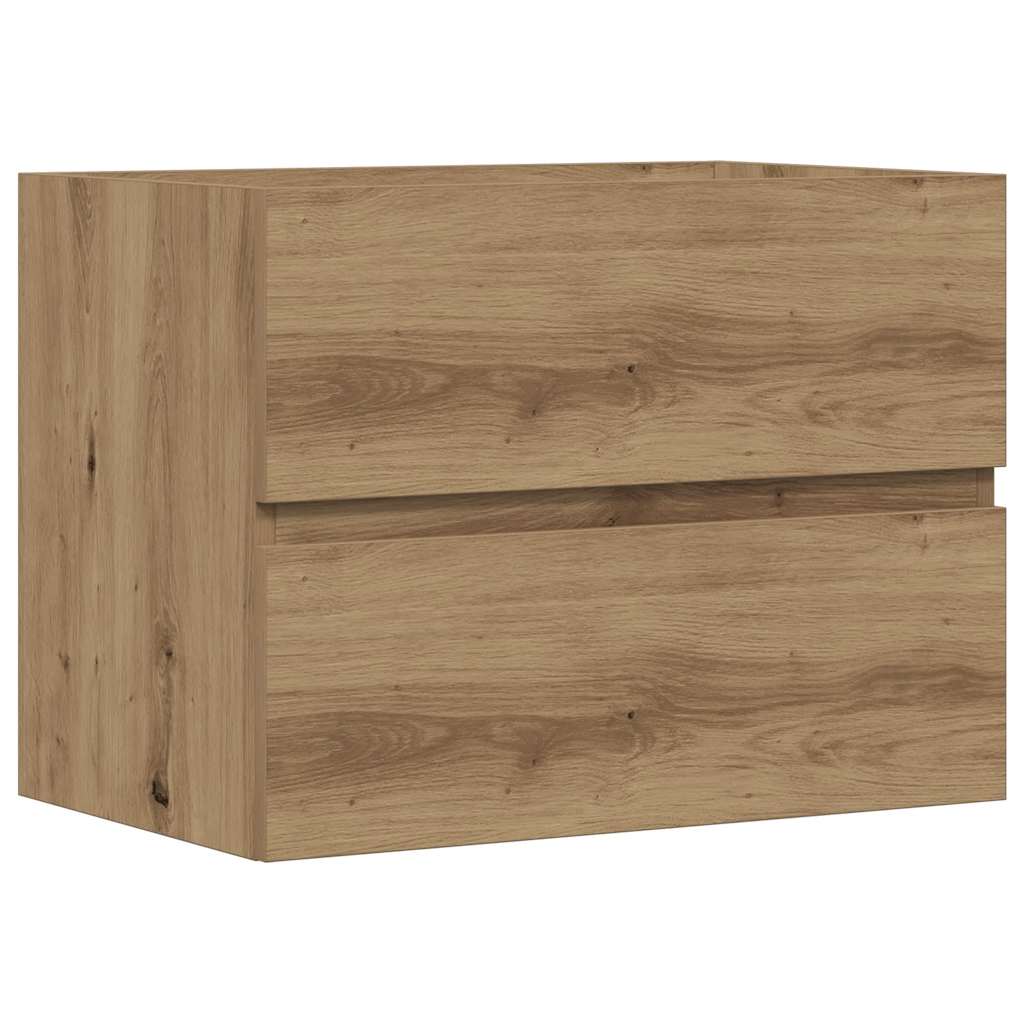 badeværelsesskab 60x38,5x45 cm konstrueret træ kunsteg
