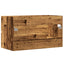badeværelsesskab 80x38,5x45 cm væghængt konstrueret træ
