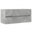 vaskeskab 100x38,5x45 cm konstrueret træ betongrå