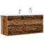 vaskeskab 100x38,5x45 cm konstrueret træ gammelt trælook