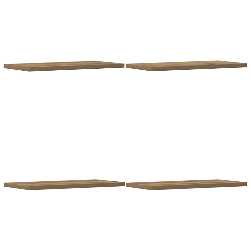 væghylder 4 stk. 40x20x1,5 cm konstrueret træ kunsteg