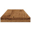 væghylder 4 stk. 60x20x1,5 cm konstrueret træ antikt trælook