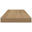 væghylder 4 stk. 60x20x1,5 cm konstrueret træ kunsteg