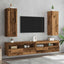 tv-skabe 2 stk. 30,5x30x90 cm konstrueret træ antikt træ