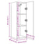 tv-skabe 2 stk. 30,5x30x90 cm konstrueret træ antikt træ