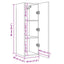tv-bord 30,5x30x90 cm konstrueret træ kunsteg