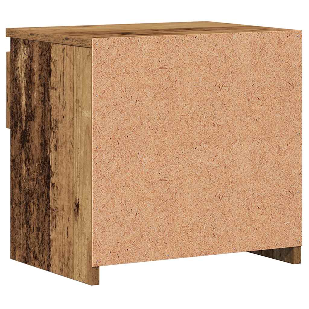 sengebord 40x30x39 cm spånplade antikt træ