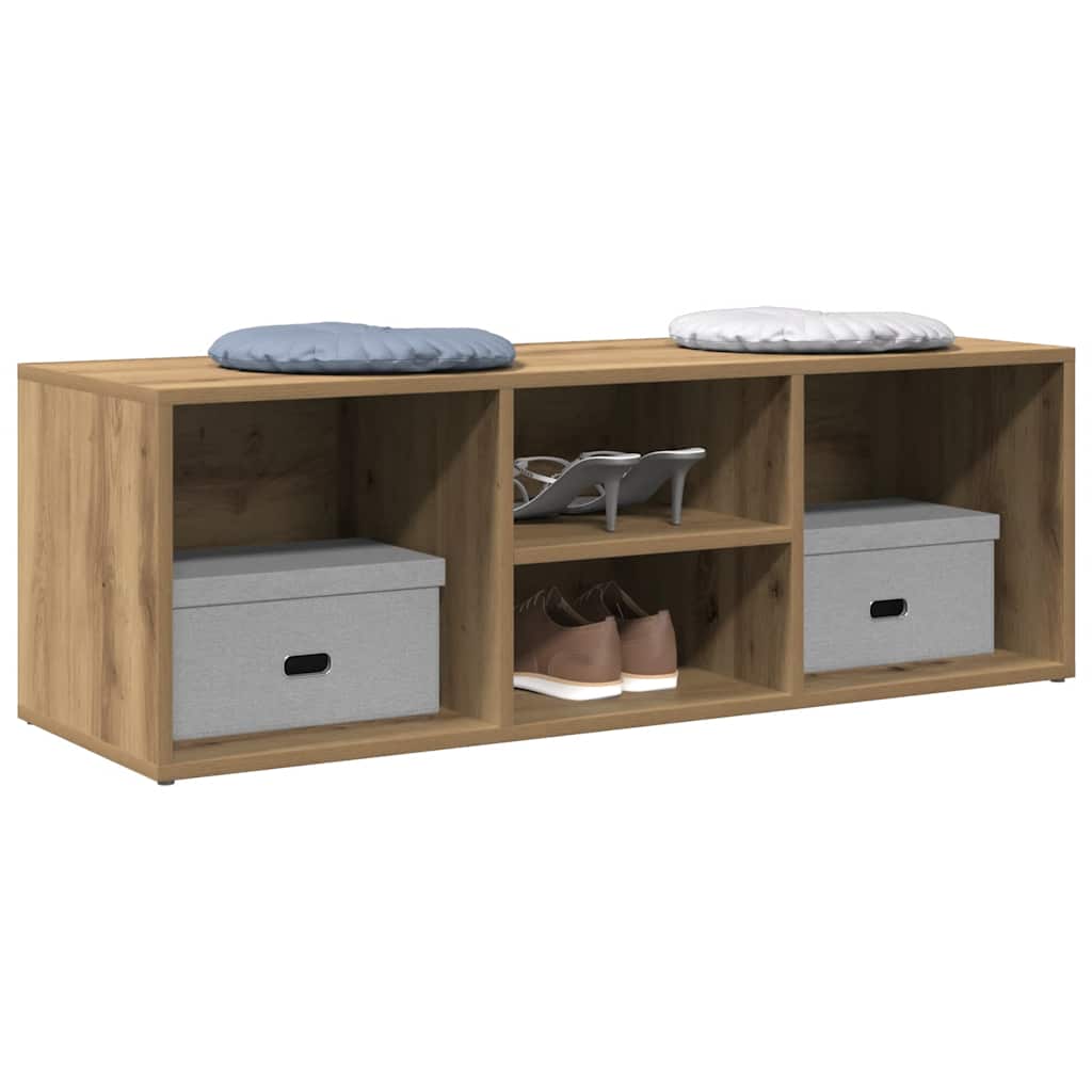 skobænk 105x35x35 cm konstrueret træ kunsteg