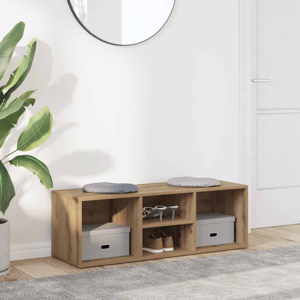 skobænk 105x35x35 cm konstrueret træ kunsteg