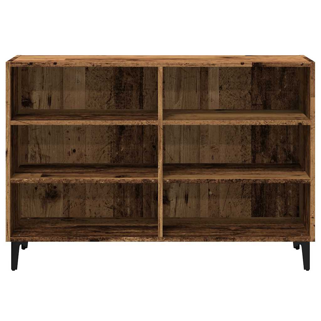 skænk 103,5x35x70 cm konstrueret træ antikt træ