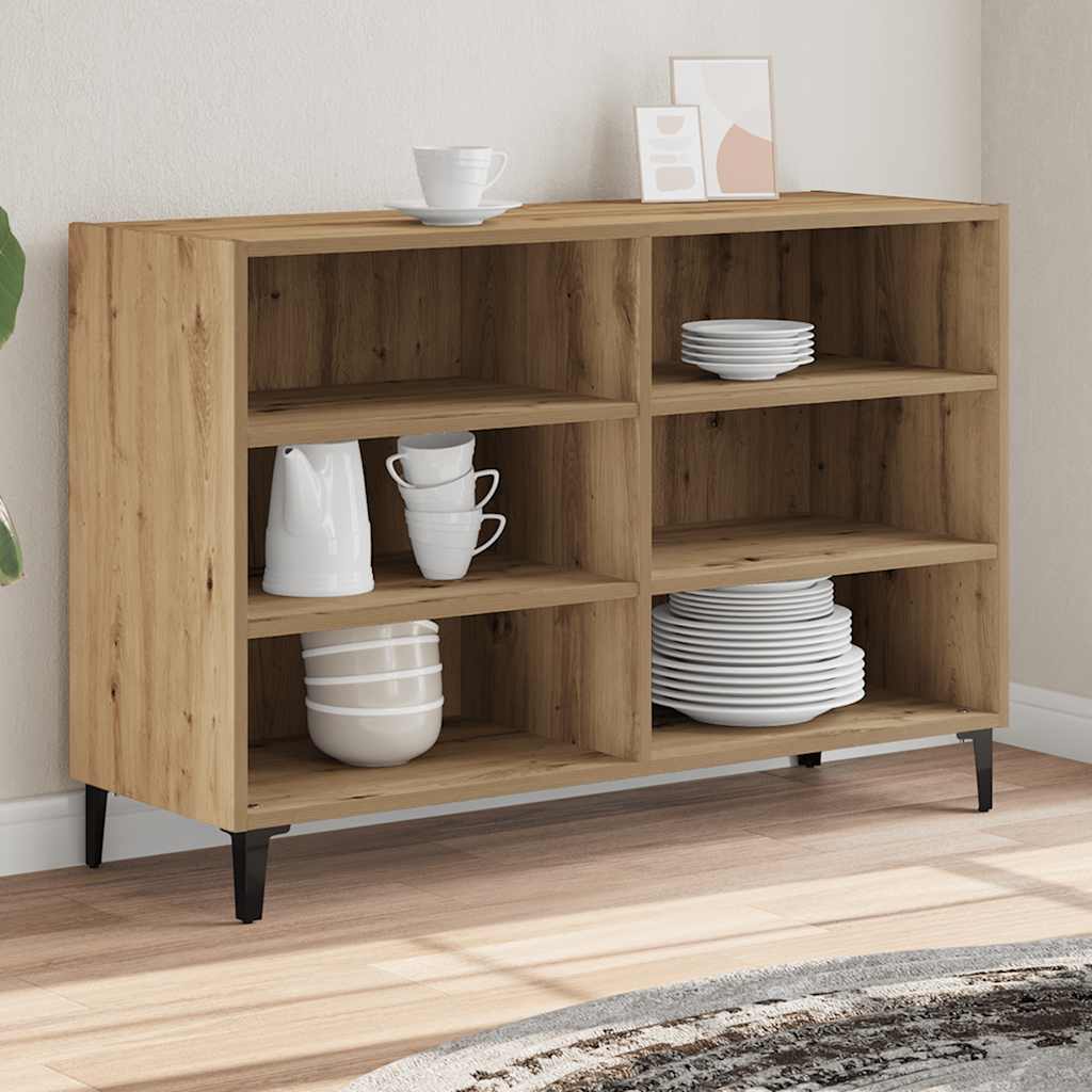 skænk 103,5x35x70 cm konstrueret træ kunsteg