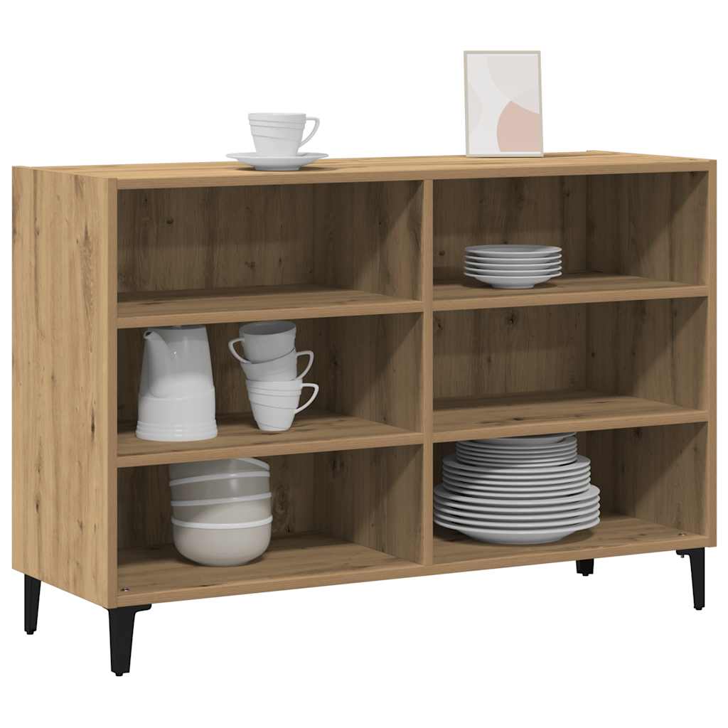 skænk 103,5x35x70 cm konstrueret træ kunsteg